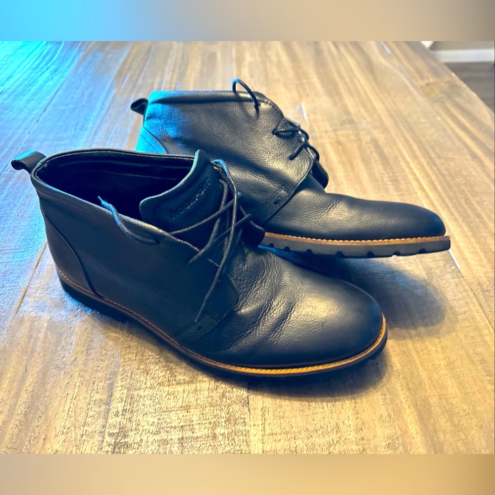 Rockport Men's  Size 11 Chukka Boots V74246 Adiprene Black Leather